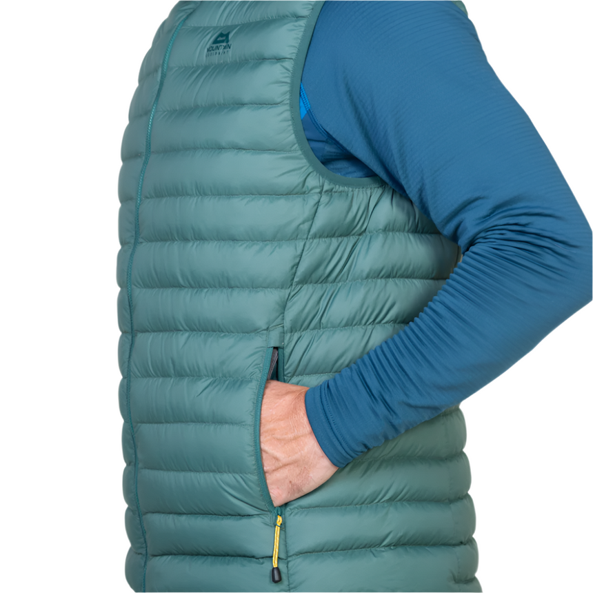 Mountain Equipment Earthrise Men's Vest Outdoor Action Fern- Hand Pocket