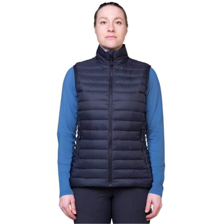 Mountain Equipment Earthrise Women's Vest Outdoor Action Black- Front Fit