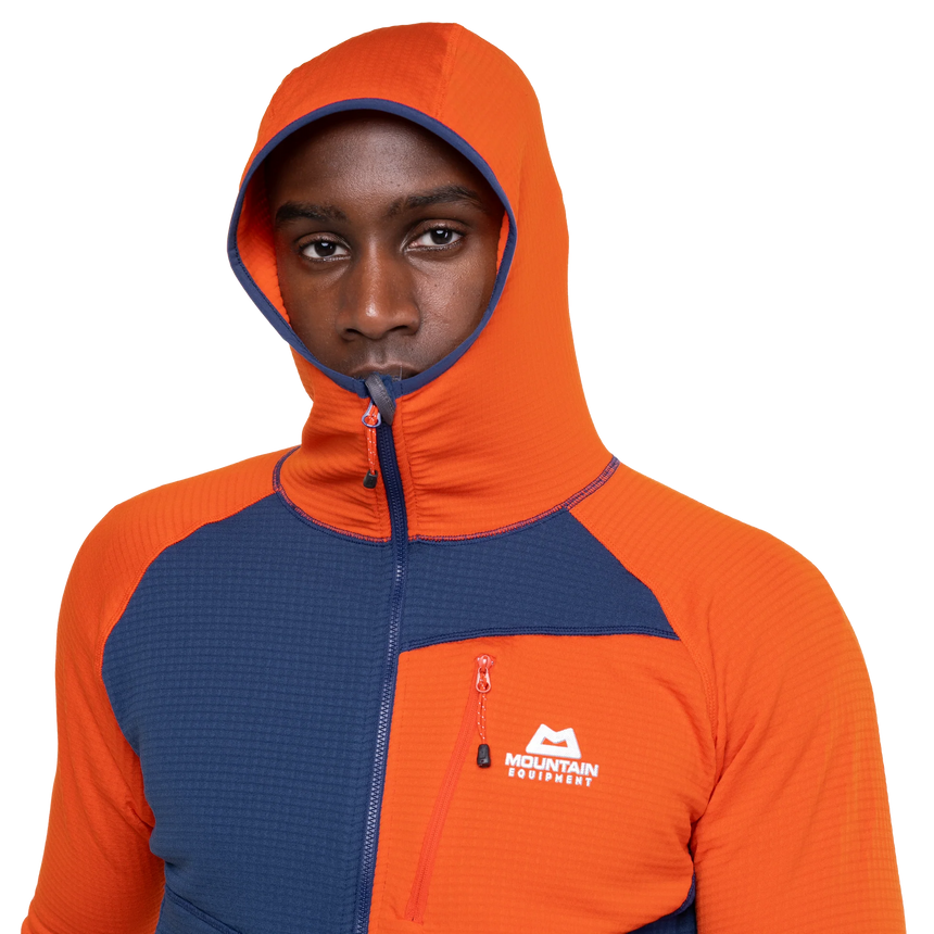 Mountain Equipment Eclipse Hooded Men's Jacket Outdoor Action Medieval/Cardinal- Hood