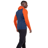 Mountain Equipment Eclipse Hooded Men's Jacket Outdoor Action Medieval/Cardinal- Side View