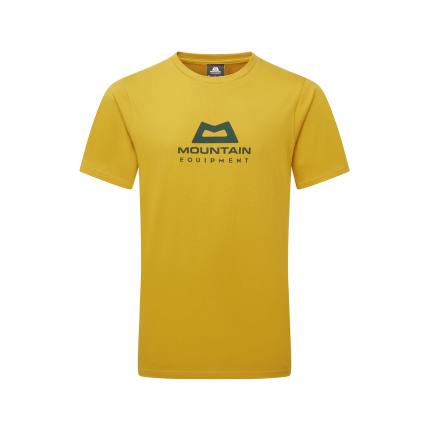 Mountain Equipment Emblem Men's Tee Outdoor Action Olive Oil- Front