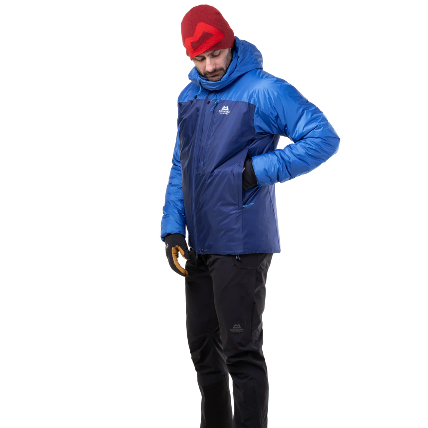 Mountain Equipment Fitzroy Men's Jacket Outdoor Action Admiral/Atlantic- Hand Pocket