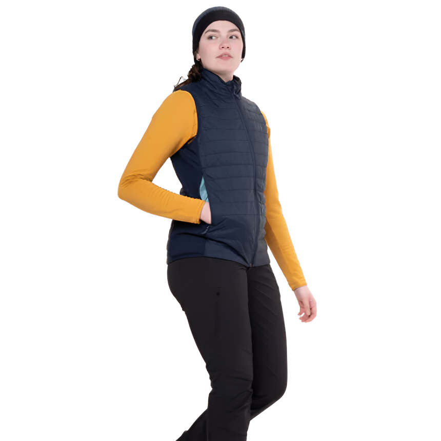 Mountain Equipment Fractal Women's Vest Outdoor Action Cosmos- Hand Pocket