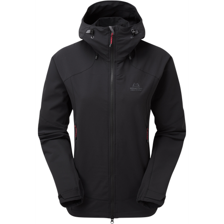 Mountain Equipment Frontier Hooded Women's Jacket Outdoor Action Black- Front