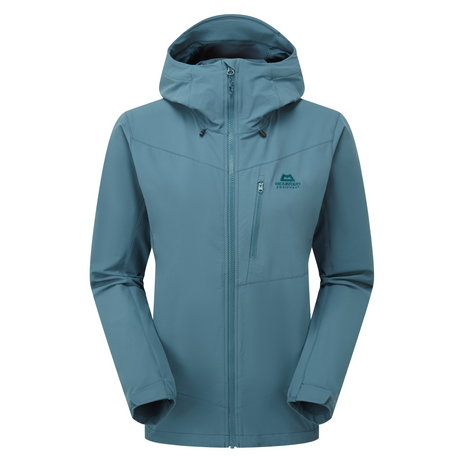 Mountain Equipment Frontier Women's Jacket Outdoor Action Indian Teal - Front