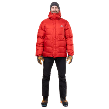 Mountain Equipment Gasherbrum Men's Jacket Outdoor Action Chili Red- Front Fit on Model