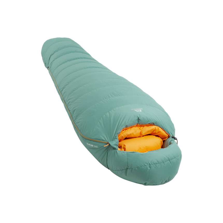 Mountain Equipment Glacier 1000 Women's Sleeping Bag (-21°C/-6°F) Outdoor Action Sage- Slanted