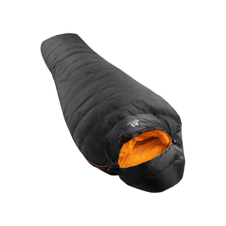 Mountain Equipment Glacier 300 Sleeping Bag (-1°C/30°F) Outdoor Action Obsidian- Slanted Full Length
