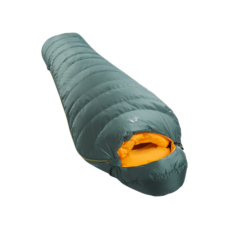 Mountain Equipment Glacier 450 Women's Sleeping Bag (-8°C/18°F) Sage- Slanted Full Length