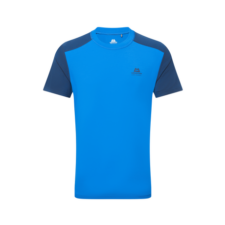 Mountain Equipment Headpoint Block Men's Tee Outdoor Action Atlantic/Admiral- Front
