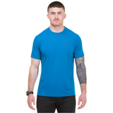 Mountain Equipment Headpoint Men's Tee Outdoor Action Atlantic Blue- Front Fit