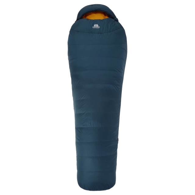 Mountain Equipment Helium 250 Sleeping Bag (1°C/34°F) Outdoor Action Majolica Blue- Full Length