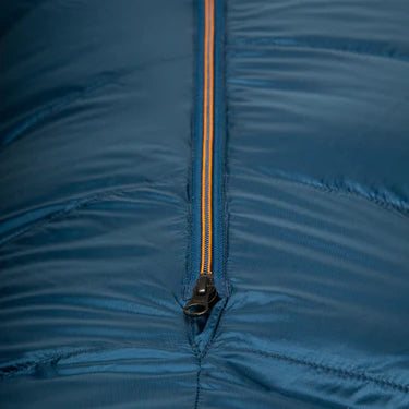 Mountain Equipment Helium 800 Sleeping Bag Outdoor Action Majolica Blue- Zip