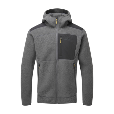 Mountain Equipment Highpile Hooded Men's Jacket Outdoor Action Anvil Grey/Black- Front