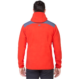 Mountain Equipment Highpile Hooded Men's Jacket Outdoor Action RedRock/Ombre- Back Fit on Model