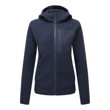 Mountain Equipment Highpile Hooded Women's Jacket Outdoor Action Cosmos- Front
