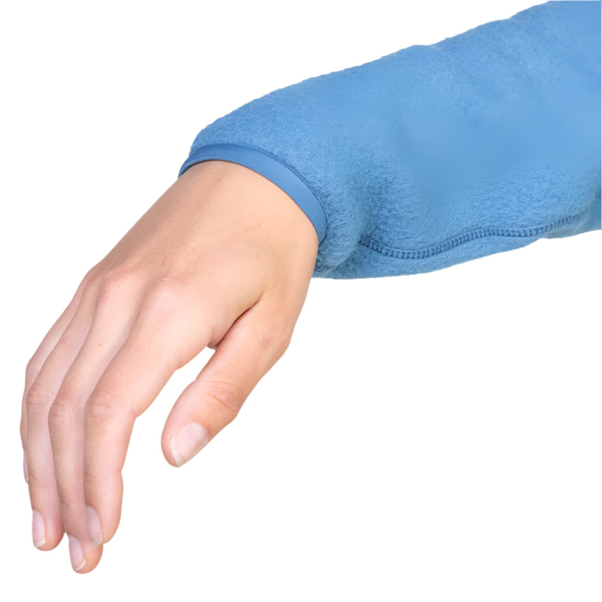 Mountain Equipment Highpile Hooded Women's Jacket Outdoor Action Stellar/Majolica Blue- Cuff