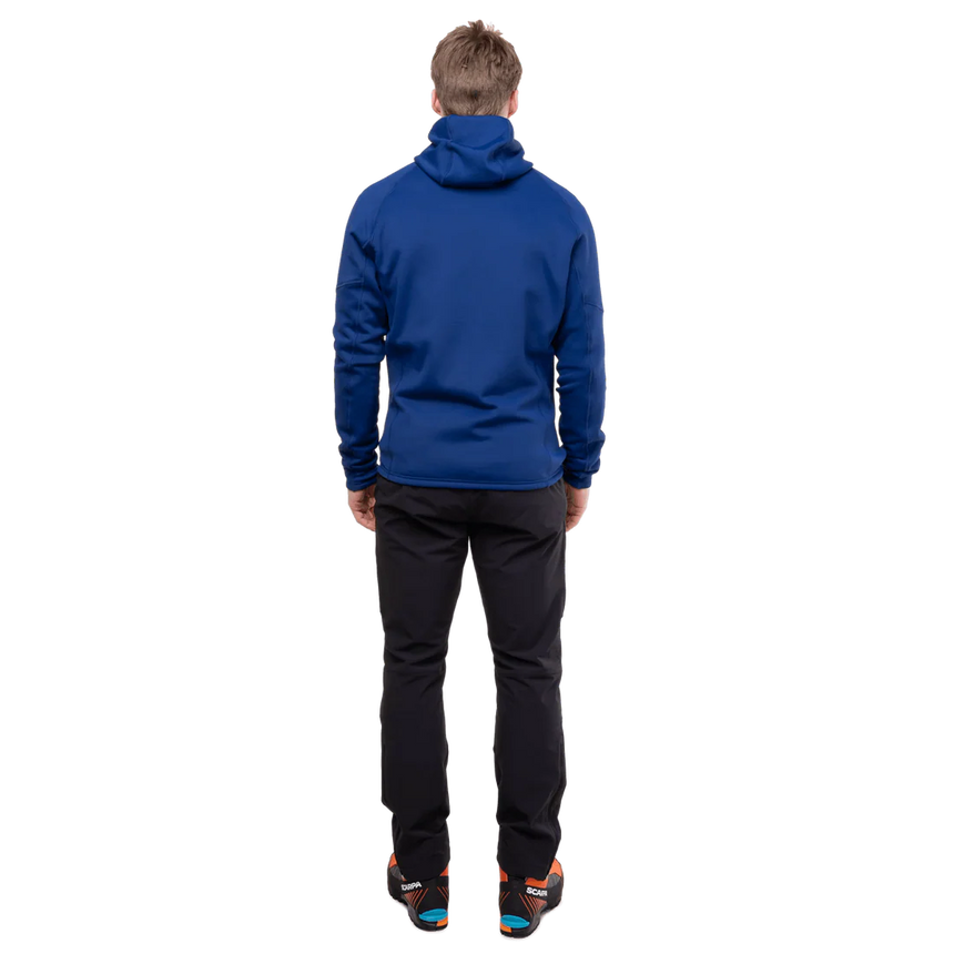 Mountain Equipment Jorasses Hooded Men's Jacket Outdoor Action Admiral Blue- Back Fit