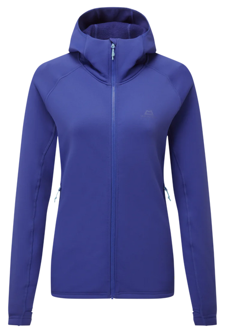 Mountain Equipment Jorasses Hooded Women's Jacket Outdoor Action Clematis- Front