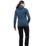 Mountain Equipment Jorasses Hooded Women's Jacket Outdoor Action Dusk- Back Fit on Model