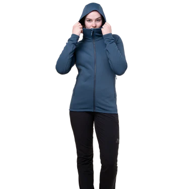 Mountain Equipment Jorasses Hooded Women's Jacket Outdoor Action Dusk- Self-fabric hood