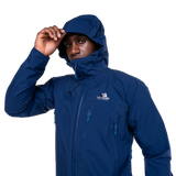 Mountain Equipment Lhotse Men's Jacket Outdoor Action Admiral Blue- Hood