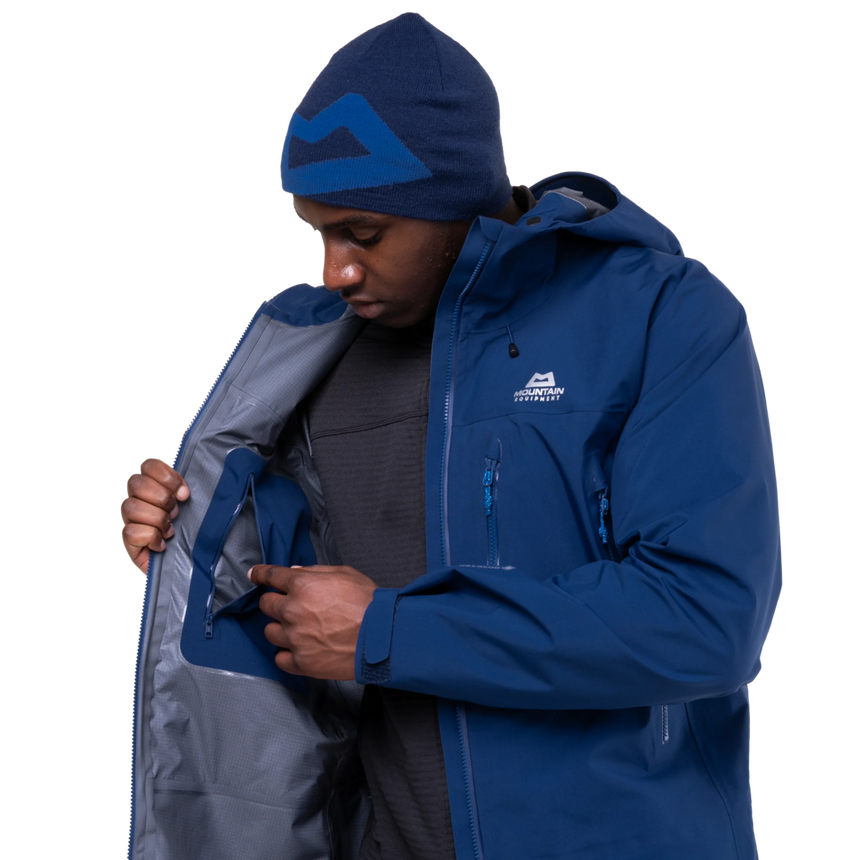 Mountain Equipment Lhotse Men's Jacket Outdoor Action Admiral Blue- Inner Zipped Security Pocket