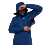 Mountain Equipment Lhotse Men's Jacket Outdoor Action Admiral Blue- Underarm pit zips