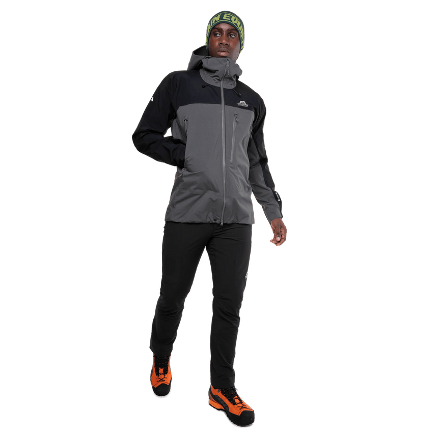 Mountain Equipment Lhotse Men's Jacket Outdoor Action Anvil Grey/Black- 2 Outer Hand Pockets