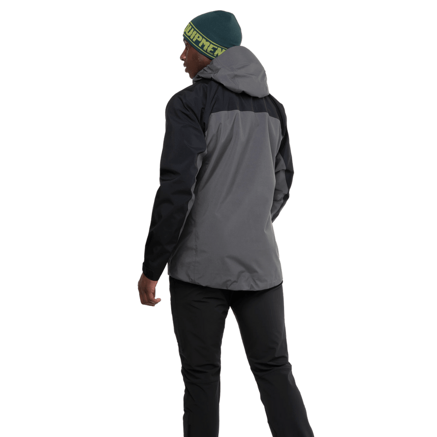 Mountain Equipment Lhotse Men's Jacket Outdoor Action Anvil Grey/Black- Back Fit