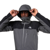 Mountain Equipment Lhotse Men's Jacket Outdoor Action Anvil Grey/Black- Hood