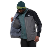 Mountain Equipment Lhotse Men's Jacket Outdoor Action Anvil Grey/Black- Inner Zipped Security Pocket