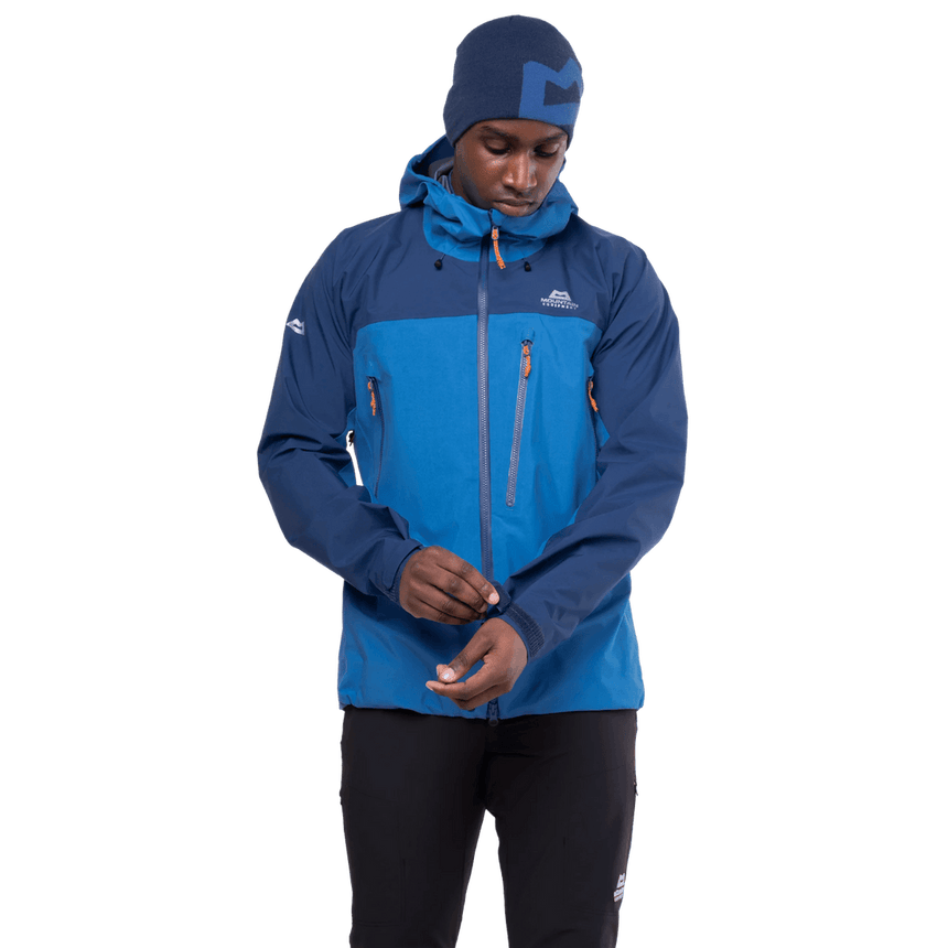 Mountain Equipment Lhotse Men's Jacket Outdoor Action Atlantic/Admiral- Cuff Pull Tabs