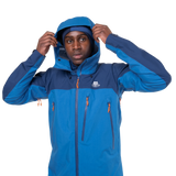 Mountain Equipment Lhotse Men's Jacket Outdoor Action Atlantic/Admiral- Hood