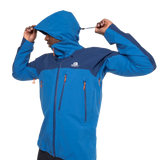 Mountain Equipment Lhotse Men's Jacket Outdoor Action Atlantic/Admiral- Hood Adjuster Cord Channels