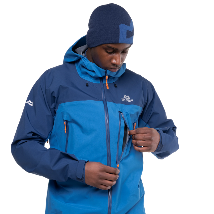 Mountain Equipment Lhotse Men's Jacket Outdoor Action Atlantic/Admiral- Outer Chest Pocket