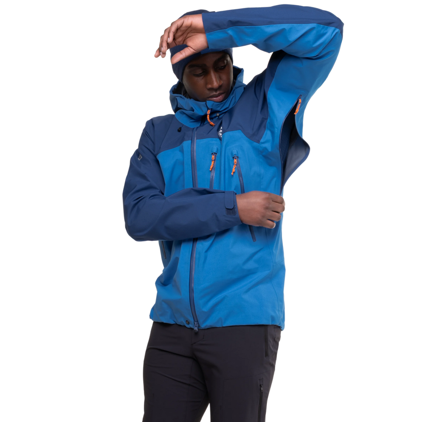 Mountain Equipment Lhotse Men's Jacket Outdoor Action Atlantic/Admiral- Underarm pit zips