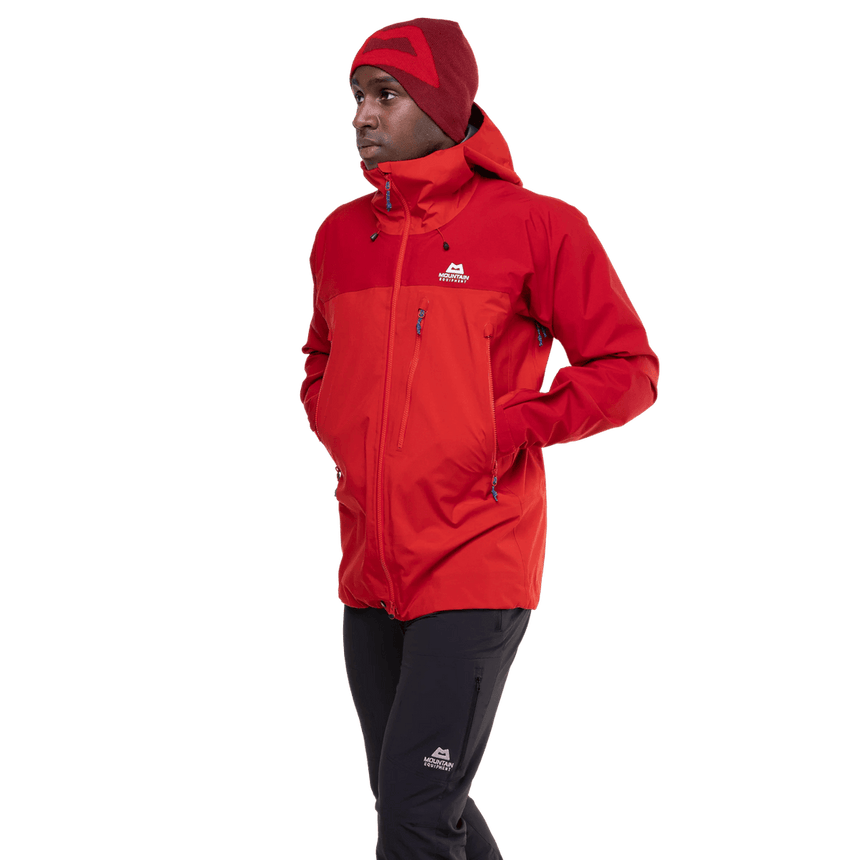 Mountain Equipment Lhotse Men's Jacket Outdoor Action  Chili/Crimson- 2 Outer Hand Pockets