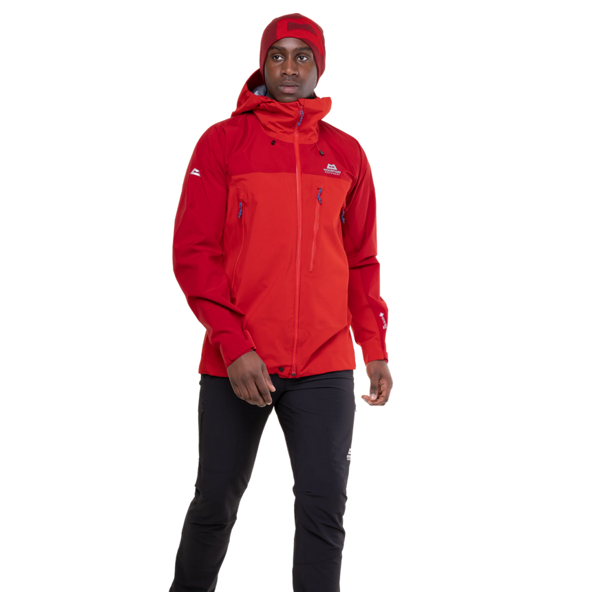 Mountain Equipment Lhotse Men's Jacket Outdoor Action Chili/Crimson- Front Fit