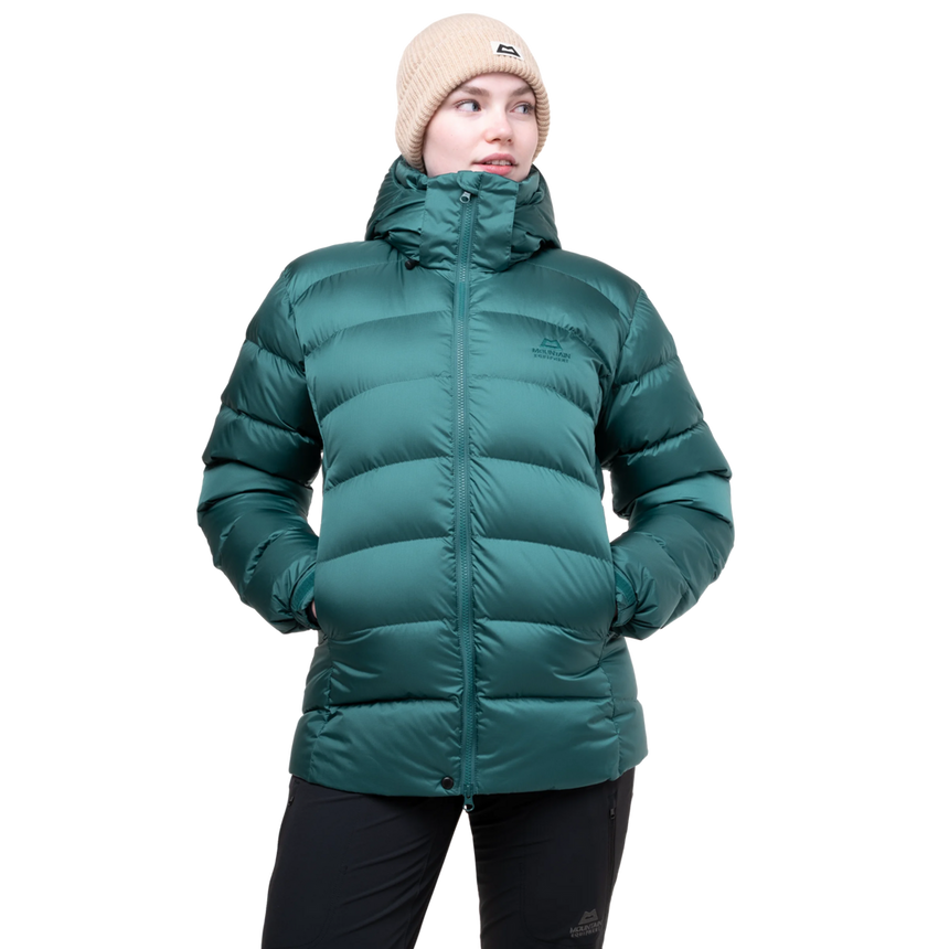 Mountain Equipment Lightline Women's Jacket Outdoor Action Deep Teal- 2-Zipped Handwarmer Pockets