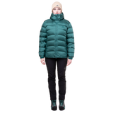 Mountain Equipment Lightline Women's Jacket Outdoor Action Deep Teal- Front Fit on Model