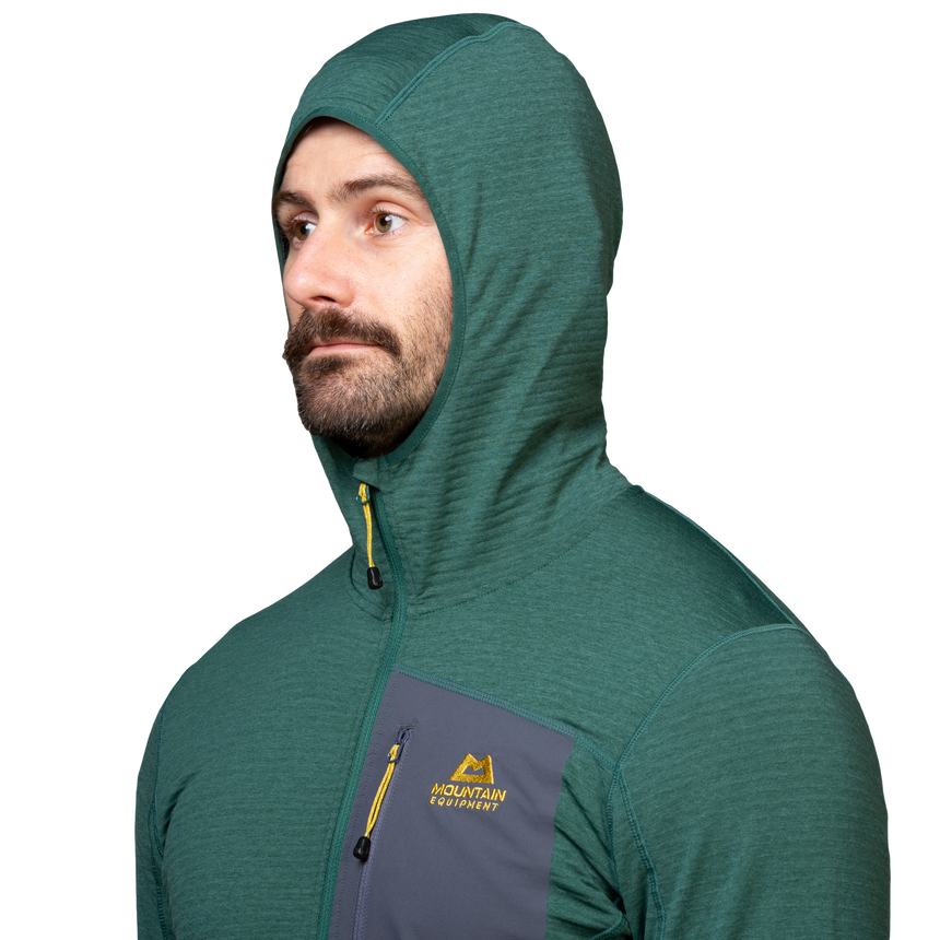 Mountain Equipment Lumiko Hooded Men's Jacket Outdoor Action Fern/Ombre- Hood