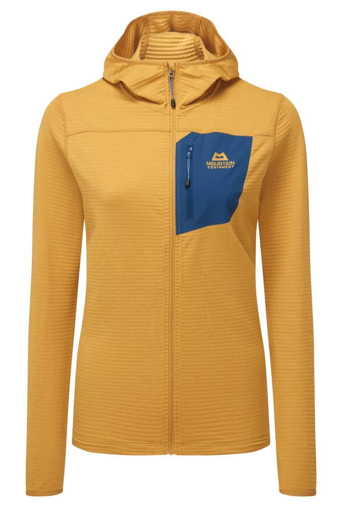 Mountain Equipment Lumiko Hooded Women's Jacket Outdoor Action Butterscotch/Maj- Front