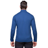 Mountain Equipment Lumiko Men's Zip T Outdoor Action Admiral/Cosmos- Back fit