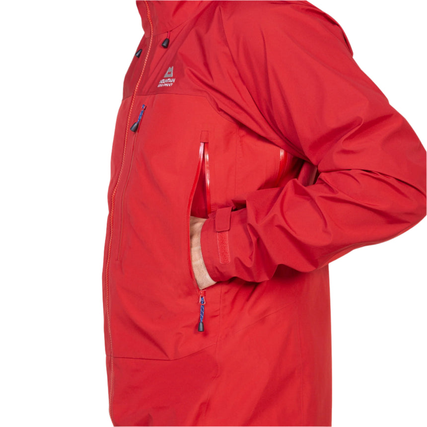 Mountain Equipment Makalu GORE-TEX Men's Jacket Imperial Red/Crimson- Hand Pocket