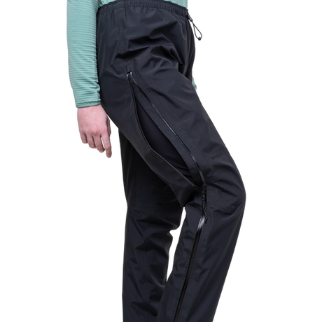Mountain Equipment Makalu GORE-TEX Women's  Pant Outdoor Action Black- 3/4 Length Side Zip