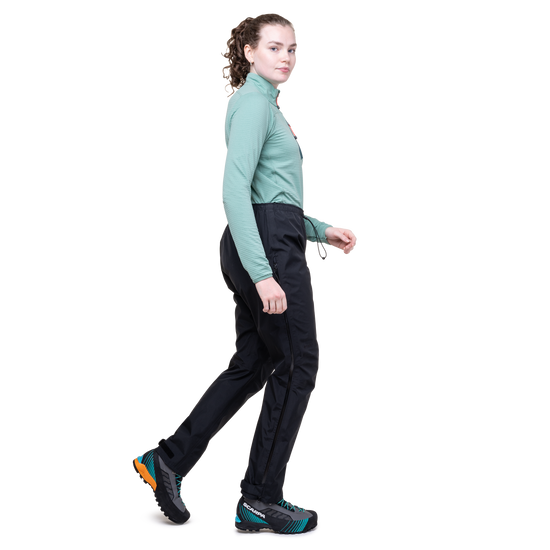 Mountain Equipment Makalu GORE-TEX Women's  Pant Outdoor Action Black- Side Fit 