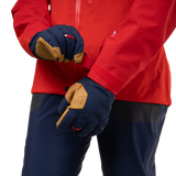 Mountain Equipment Manaslu Women's Jacket Outdoor Action Chili/Crimson- Cuff Pull Tabs