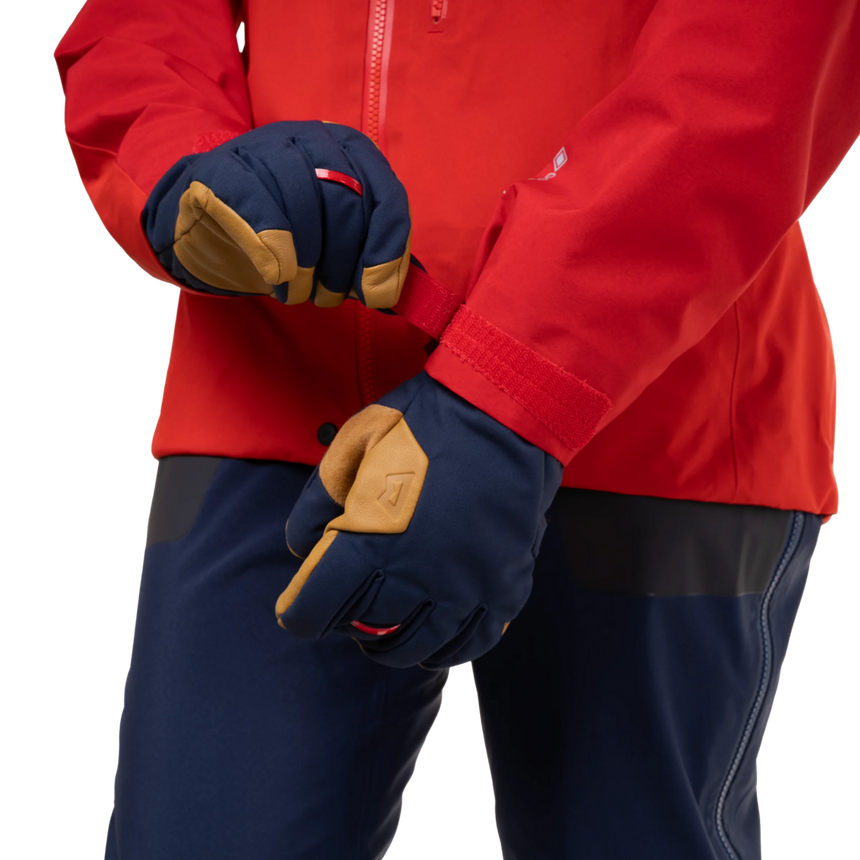 Mountain Equipment Manaslu Women's Jacket Outdoor Action Chili/Crimson- Cuff Pull Tabs