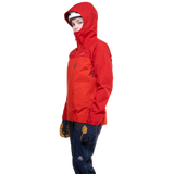 Mountain Equipment Manaslu Women's Jacket Outdoor Action Chili/Crimson- Helmet Compatible Hood